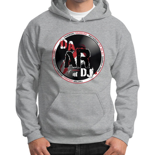 Gildan Hoodie (on man) Sport grey Ar Designed!