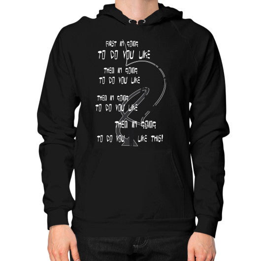 Hoodie (on man) Black Ar Designed!