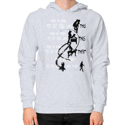 Hoodie (on man) Heather grey Ar Designed!