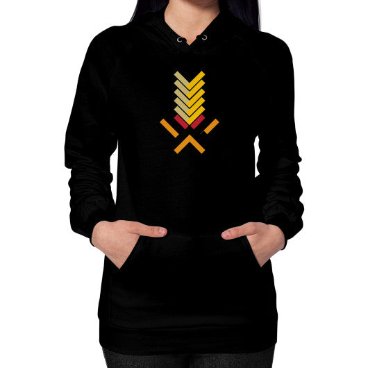 Hoodie (on woman) Black Ar Designed!
