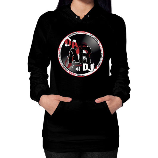 Hoodie (on woman) Black Ar Designed!