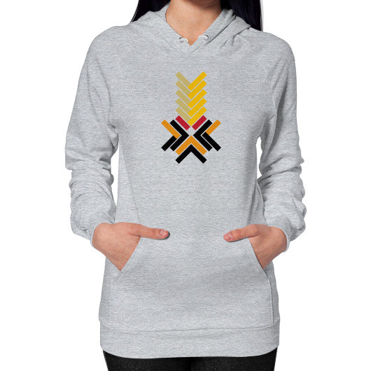 Hoodie (on woman) Heather grey Ar Designed!