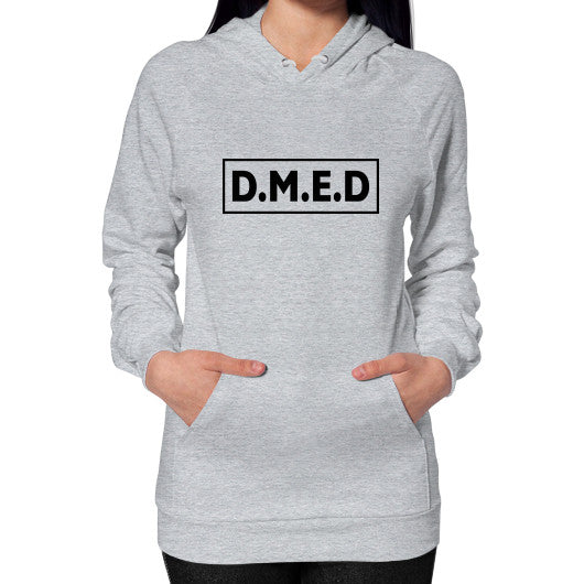 Hoodie (on woman) Heather grey Ar Designed!