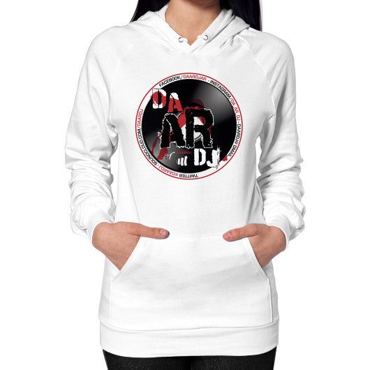 Hoodie (on woman) White Ar Designed!