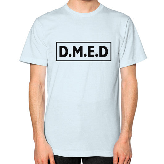 Unisex T-Shirt (on man) Light blue Ar Designed!