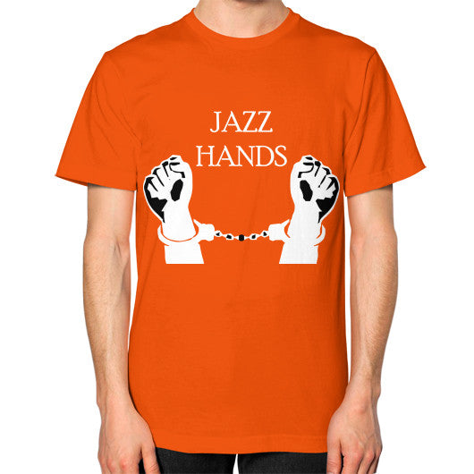Unisex T-Shirt (on man) Orange Ar Designed!