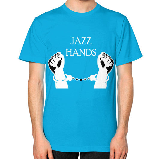 Unisex T-Shirt (on man) Teal Ar Designed!