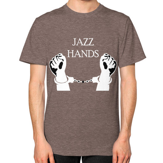 Unisex T-Shirt (on man) Tri-Blend Coffee Ar Designed!
