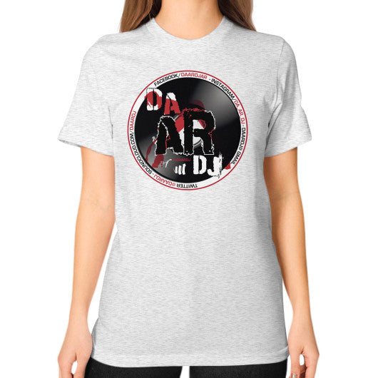 Unisex T-Shirt (on woman) Ash grey Ar Designed!