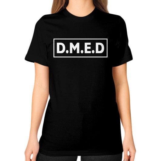 Unisex T-Shirt (on woman) Black Ar Designed!
