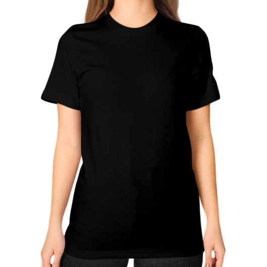 Unisex T-Shirt (on woman) Black Ar Designed!