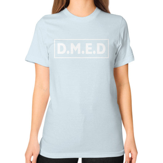 Unisex T-Shirt (on woman) Light blue Ar Designed!