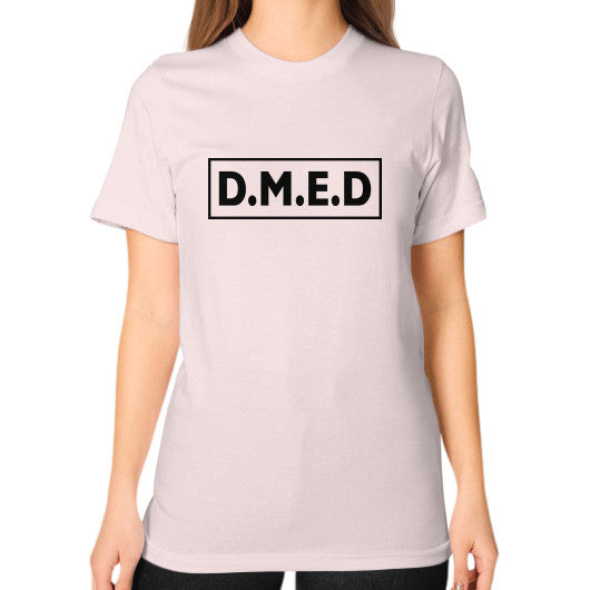Unisex T-Shirt (on woman) Light pink Ar Designed!
