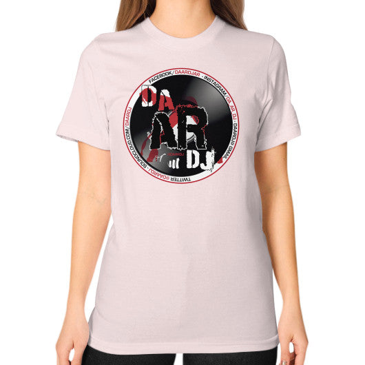 Unisex T-Shirt (on woman) Light pink Ar Designed!