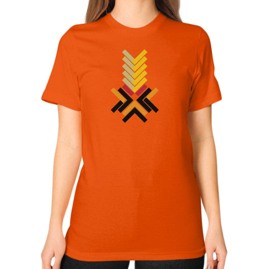 Unisex T-Shirt (on woman) Orange Ar Designed!