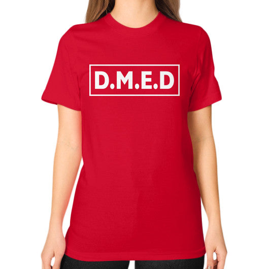 Unisex T-Shirt (on woman) Red Ar Designed!