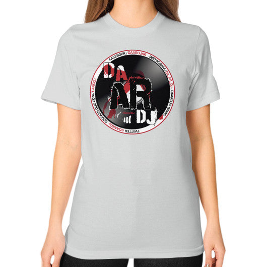 Unisex T-Shirt (on woman) Silver Ar Designed!