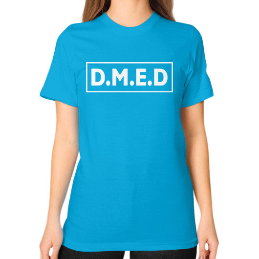 Unisex T-Shirt (on woman) Teal Ar Designed!