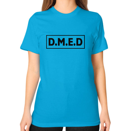 Unisex T-Shirt (on woman) Teal Ar Designed!