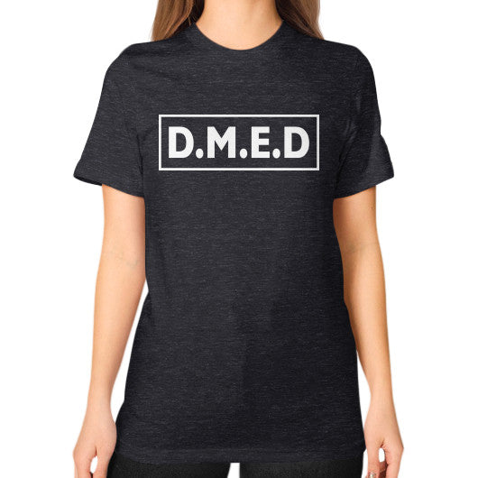 Unisex T-Shirt (on woman) Tri-Blend Black Ar Designed!