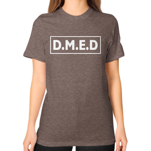 Unisex T-Shirt (on woman) Tri-Blend Coffee Ar Designed!