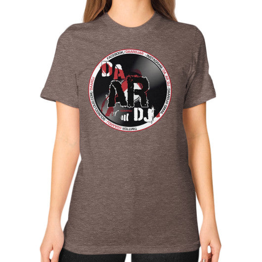 Unisex T-Shirt (on woman) Tri-Blend Coffee Ar Designed!