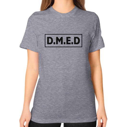 Unisex T-Shirt (on woman) Tri-Blend Grey Ar Designed!