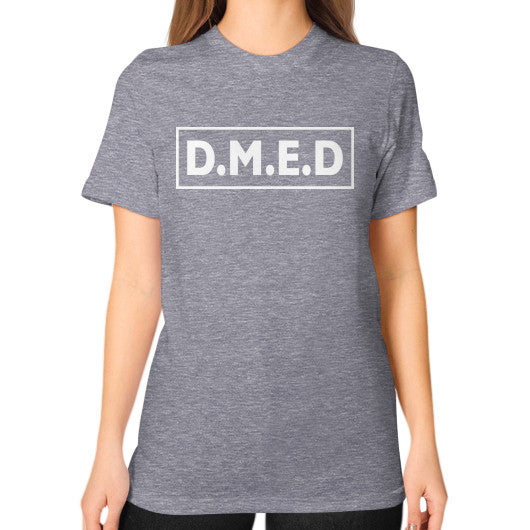 Unisex T-Shirt (on woman) Tri-Blend Grey Ar Designed!