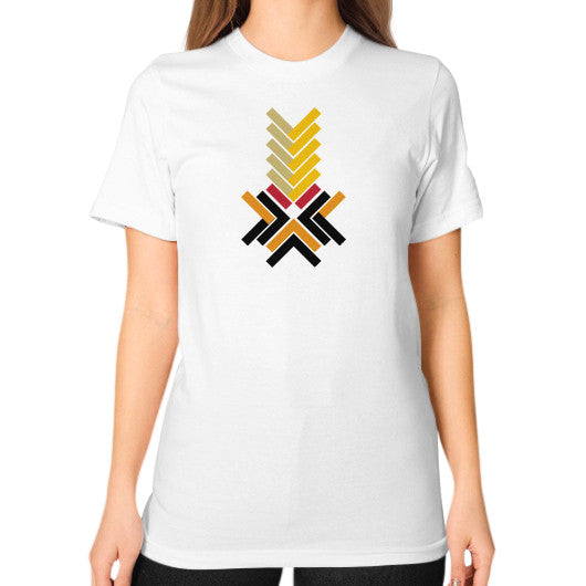 Unisex T-Shirt (on woman) White Ar Designed!