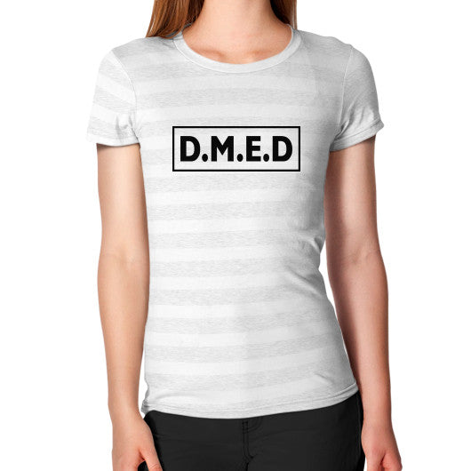 Women's T-Shirt Ash White Stripe Ar Designed!