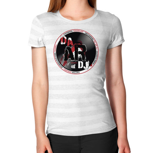 Women's T-Shirt Ash White Stripe Ar Designed!
